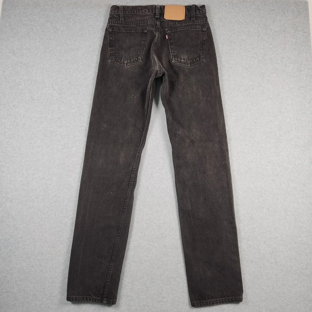 Vintage Levis 505 Jeans 31x34 (Actual 29x34) Black Straight Leg 90s Made In USA